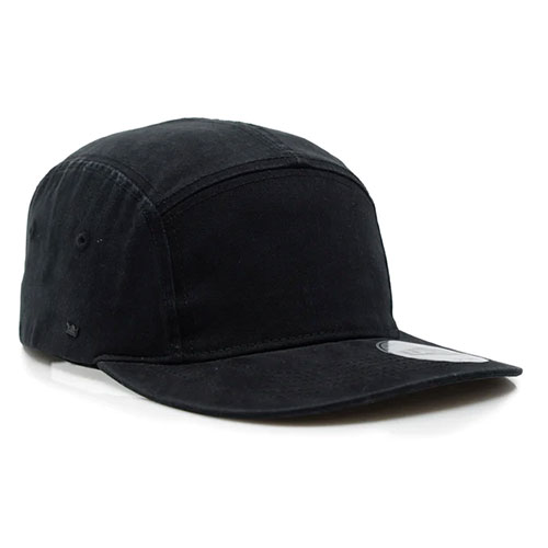 U22505 UFlex Washed Cotton 5 Panel Cap - black